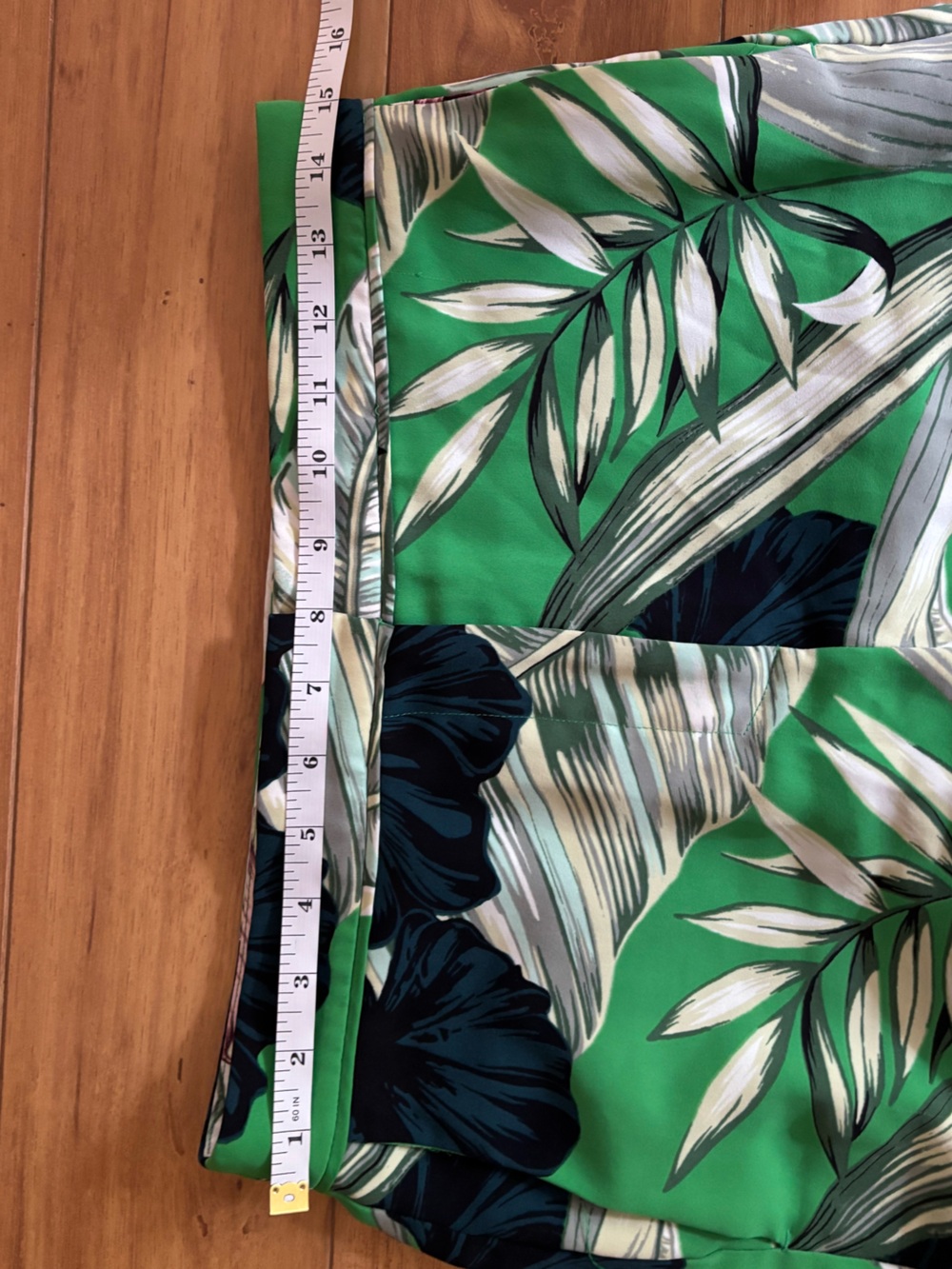 Ann Taylor Tropical Floral Wide Leg Trousers Size 4P Resorts Coastal Nautical - Picture 8 of 8